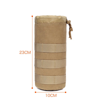 Outdoor Molle Water Bottle Bag Pouch Holder Travel Camping Hiking Cycling Fishing Hunting Water Bottle Kettle Carrier
