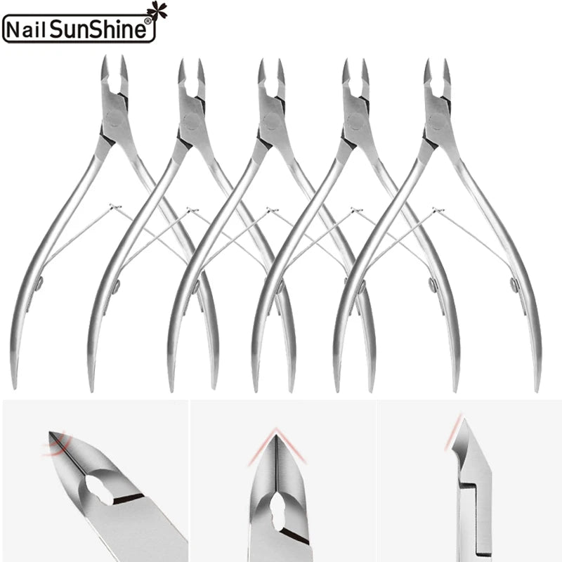1/5 Pcs Toenail Fingernail Cuticle Nippper Professional Nail Clipper Manicure Cutter Scissoris Stainless Steel  Trimmer Tools
