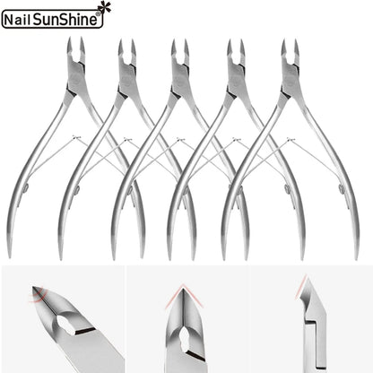1/5 Pcs Toenail Fingernail Cuticle Nippper Professional Nail Clipper Manicure Cutter Scissoris Stainless Steel  Trimmer Tools