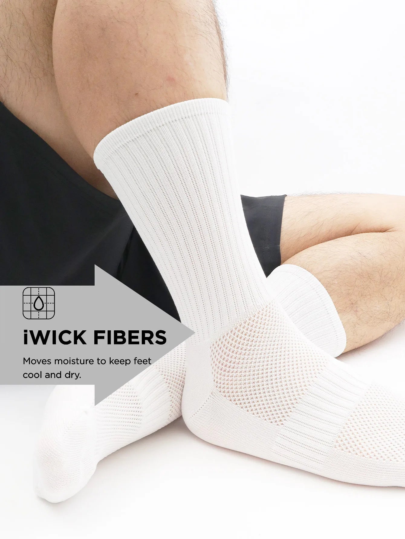 1 Pair Cycling Socks Compression Athletic Crew Running Socks Mens Womens Hiking Riding Bike Workout Climbing Sports