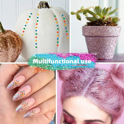 50g Extra Fine Glitter Holographic Laser Dazzling Nail Glitter Powder Art Crafts Resin Tumbler Decoration Shiny Flakes Sequins