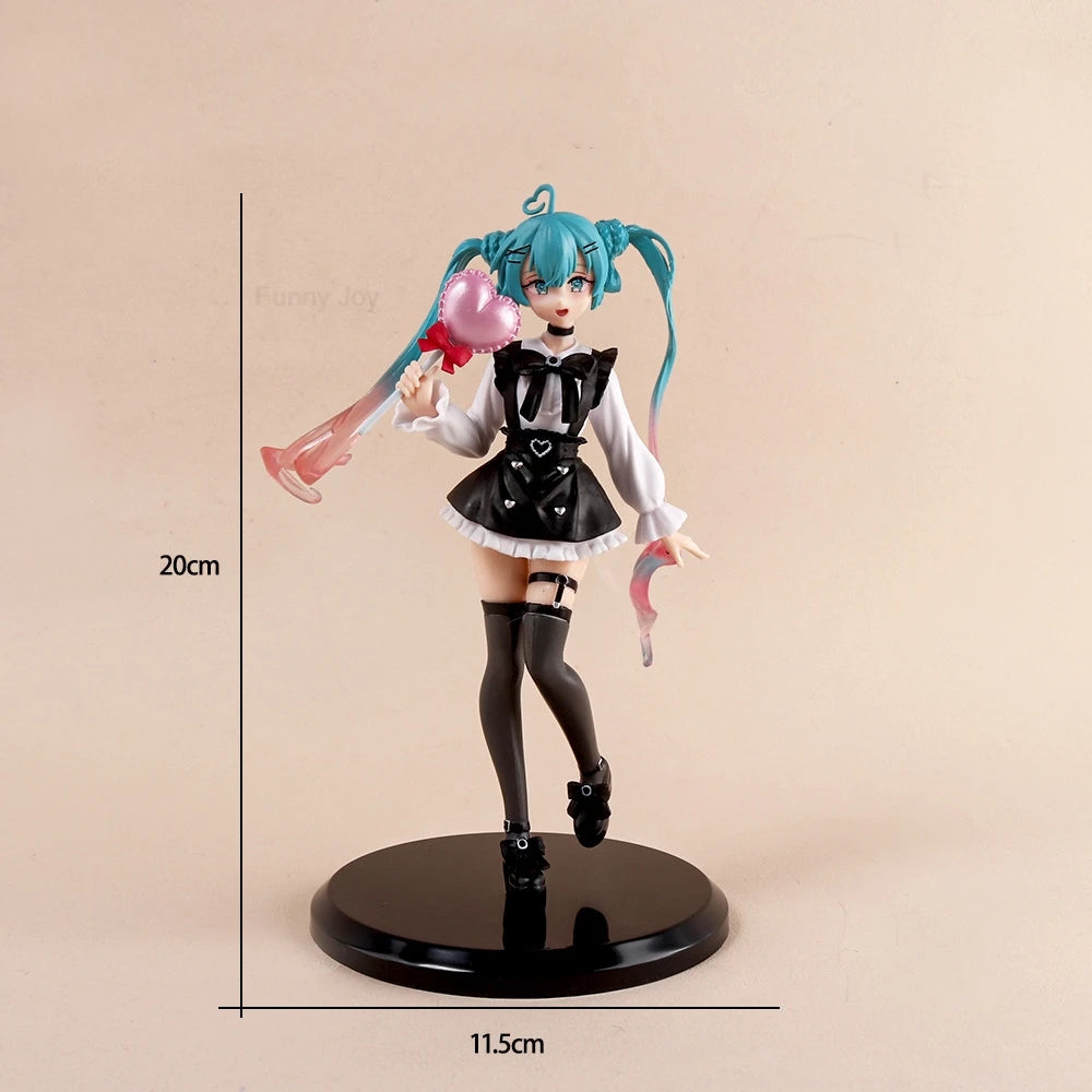 Anime Figure Cherry Blossoms Dress Action Figures Kawaii Swimsuit Vocaloid PVC Collectible Model Toys Girl Gift