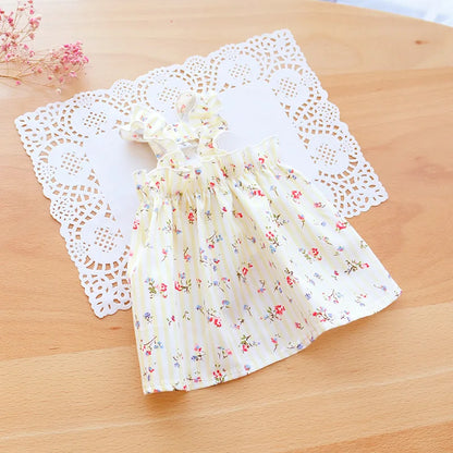 Summer Cotton Sphynx Cat Suspender Skirt Love Flower Pet Princess Dresses for Cats Gotas Katten Kedi Dog Dress mascotas Clothes
