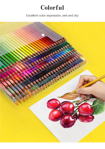 Brutfuner 48/72/120/150/160/180Colors Pencils Professional Oil Wood Soft Watercolor Pencil For School Draw Sketch Art Supplies