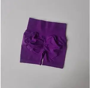 women's high-waisted hip-enhancing sport shorts, with waist shaping, slimming effect, quick-drying hip, three-point fit leggings