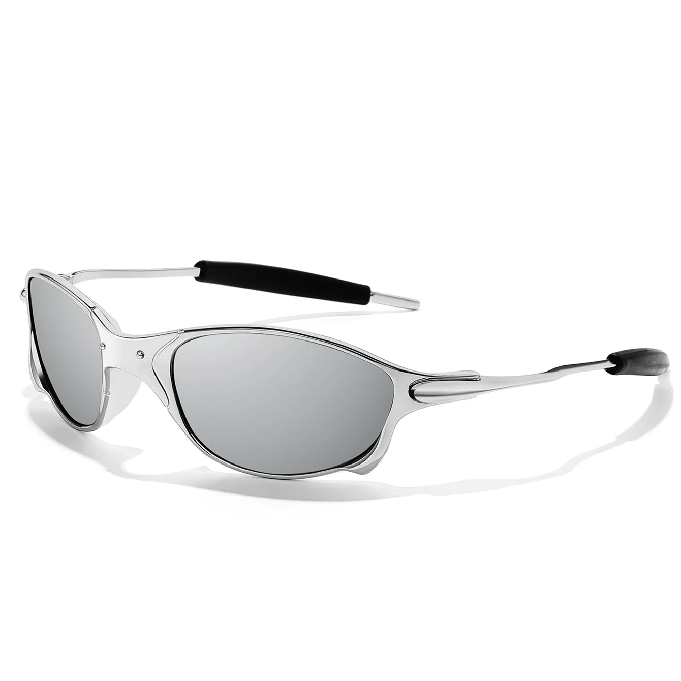 Men And Women Trendy Cycling Sunglasses Metal Shades With UV Protection for Outdoor Sports, Running, Hiking, Driving Travel