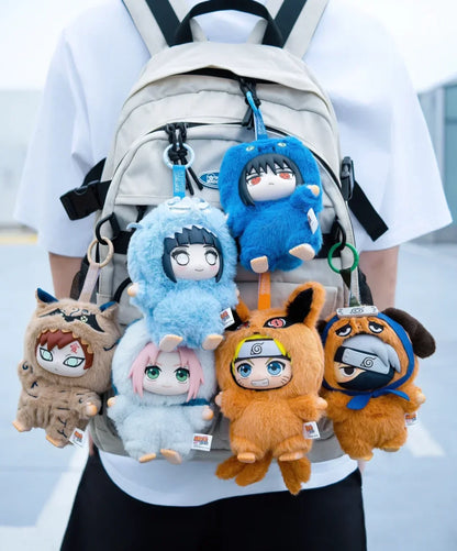 HOT!!Shippuden Beast Party Series Cute Plush Doll Toy Cartoon Backpack Pendant Anime Peripheral Gift Box Naruto Blind Box Gift