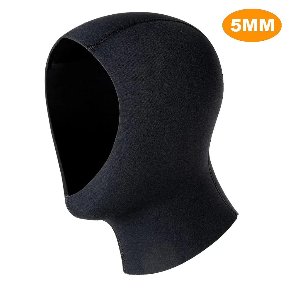 Neoprene Diving Hood Wetsuit Cap 3mm/5mm Stretchy Thermal Scuba Dive Hood for Men Women Cold Water Swimming Snorkeling Surfing