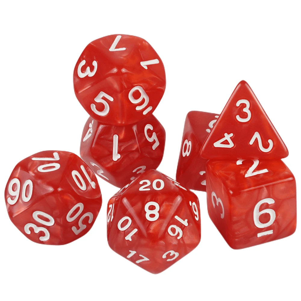 Custom Dice DND Marble Dice Various Colours Available And Beautiful Marble Effect Pearl Veins Effect For Party Roll Playing Game