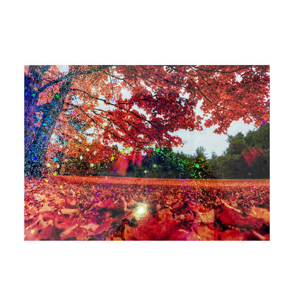 50 Sheets Sand Stars Holographic Sticker Paper 2.9×4.1 inch Glitter Clear Holographic Overlay Cold Laminating Film Self Adhesive