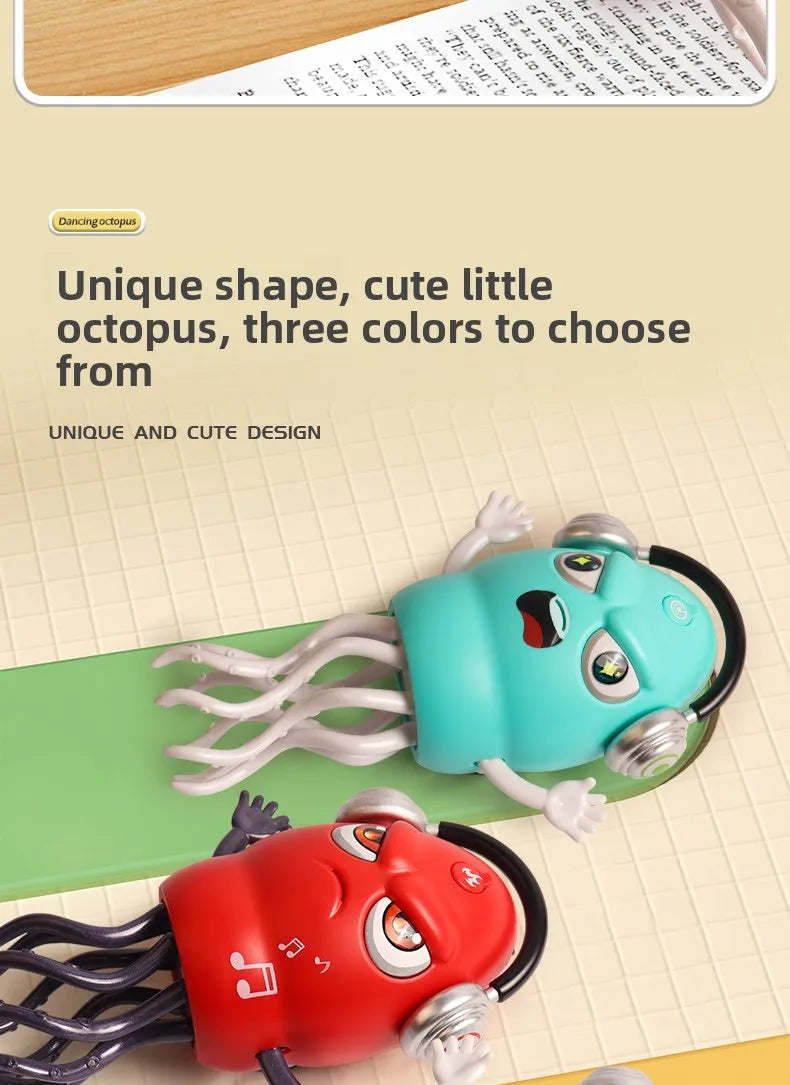 Dancing Octopus Kid Electronic Pet Toys Cartoon Interactive Development Moving Education Toddler Toy Gift Creative birthday gift