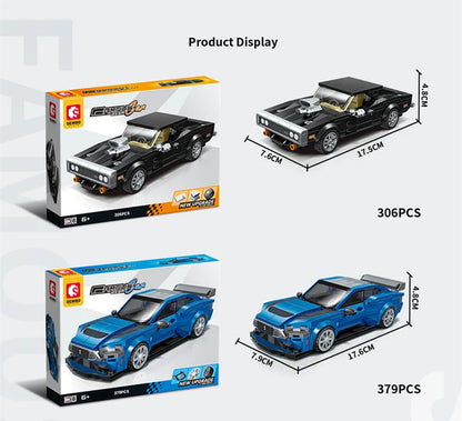 SEMBO BLOCK City Famous Technical Sports Car Supercar Model Assembly Building Block Classic Vehicle Series Bricks Boy Toys Gifts
