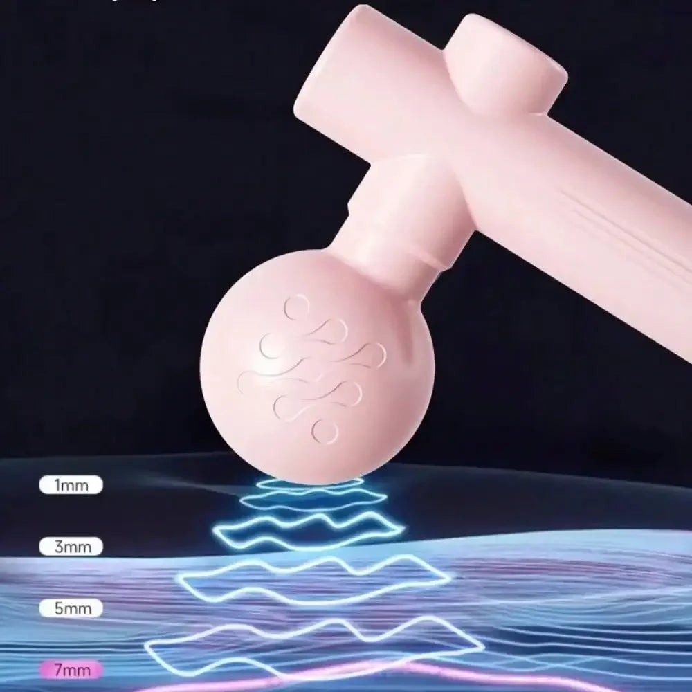 Mini Massage Gun Fascia Machine Muscle Relaxation Vibrating Gun Portable Rod Massage Fitness Equipment Neck Body Fascia Gun