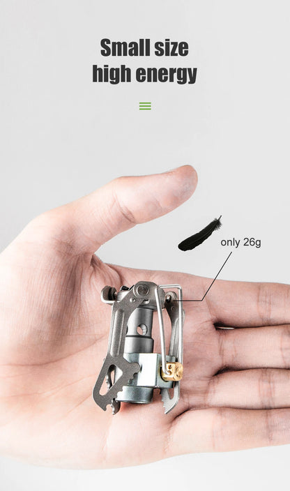 BRS Outdoor Gas Stove Mini Titanium Camping Gas Burner 25g Ultralight Stove Survival Furnace Pocket Picnic Gas Cooker BRS-3000T