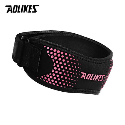AOLIKES 1PCS Knee Braces for Knee Pain,Patella Knee Support Strap,Adjustable Patellar Tendon Stabilizer Band for Basketball