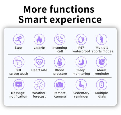 LIGE Smart Watch Women Men Full Touch Screen Bluetooth Call Smartwatch Waterproof Sports Fitness Tracker Watches for Android iOS