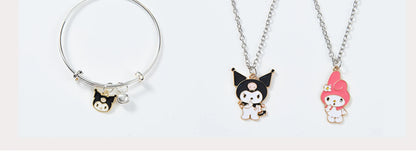 Cute Kuromi Cinnamoroll Melody Christmas Advent Calendar Kawaii Random Figure Ornament Anime Cartoon Keychain Kids Toy Gift