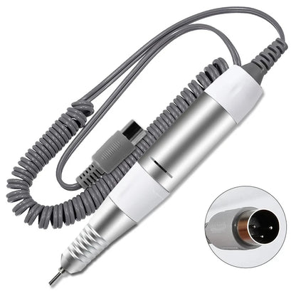 Electric Nail Drill Pen Handle File Polish Grind Machine Handpiece Manicure Pedicure Tool Nail Drill Accessories