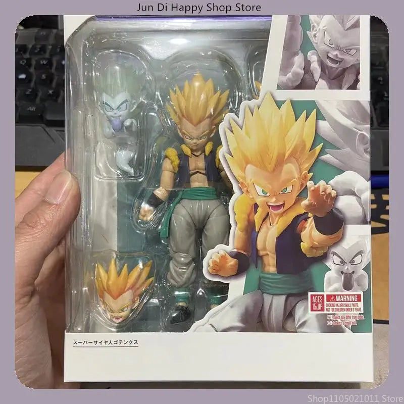 Dragon Ball Super Saiyan Gotenks Articulated Figure Anime Model Statue Collection Desktop Decoration Ornament Toy Gift for Fans