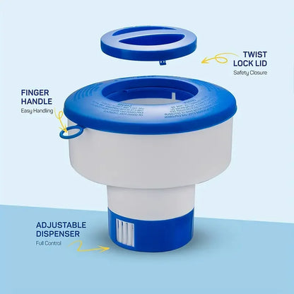 Enduring Pool Floating Dispenser - Automatic Sterilizer for Chlorine Tablets ,Chemical Floater