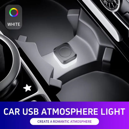 1x Car USB LED Light Mood Lamp Plug Play Universal LED Interior Atmosphere Light Auto Reading Lamp Decorations Decorative Strip