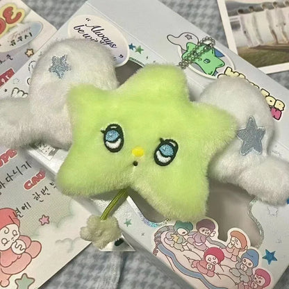 1PC Star Pendant Key Chain Doll Album Plush Pendant Doll School Bag Decoration Gifts