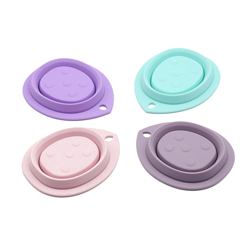 Silicone Makeup Brush Cleaner Folding Powder Puff Cleaning Bowl Eyeshadow Brushes Washing Soft Mat Beauty Tools Scrubber Box