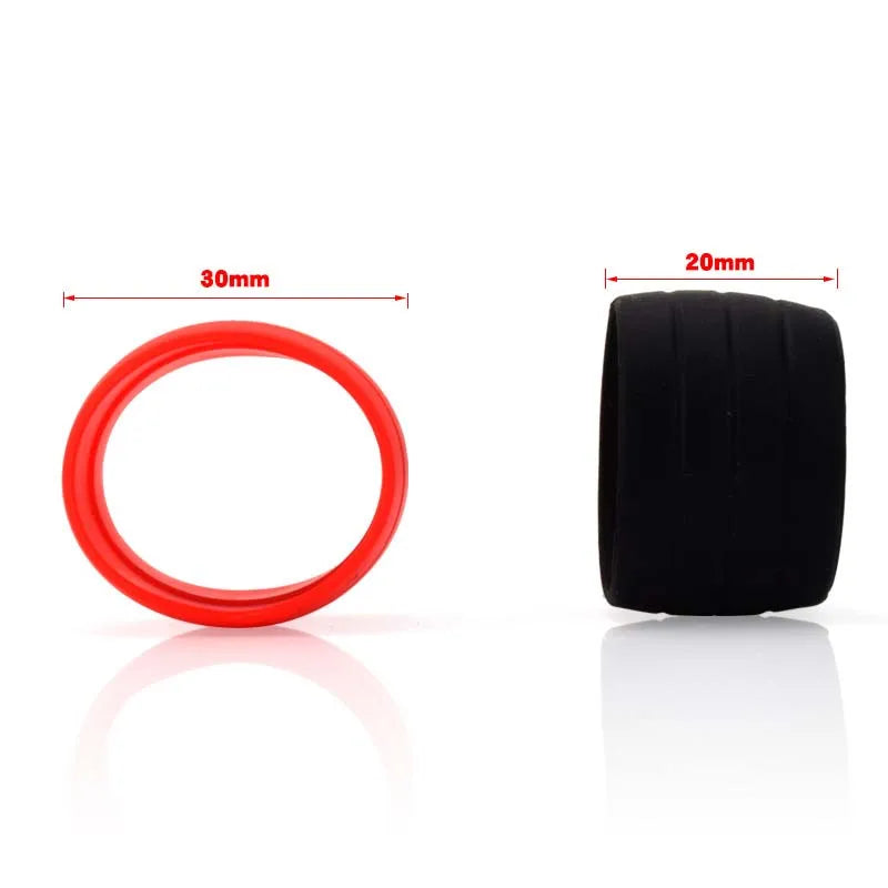 2pcs Road Bicycle Handlebar Strap Tape Fixing Silicone Ring Anti-Slip Rubber Sleeve Loops High Elastic Handlebar Tape Fixed Ring