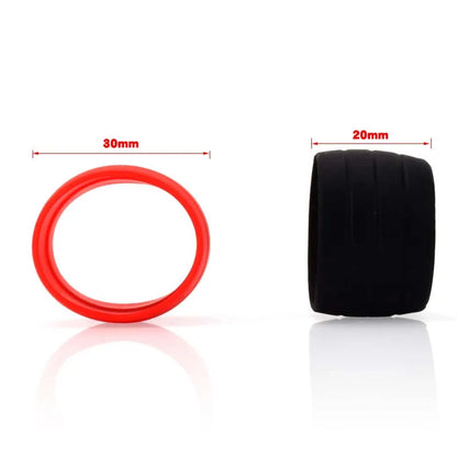 2pcs Road Bicycle Handlebar Strap Tape Fixing Silicone Ring Anti-Slip Rubber Sleeve Loops High Elastic Handlebar Tape Fixed Ring