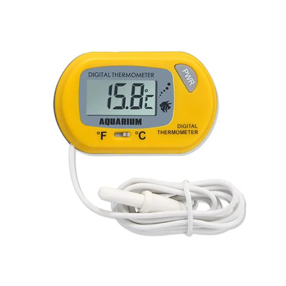 Digital Aquarium Thermometer with Probe Suction Cup Fish Tank Water Electronic Thermometer Measurement Degrees Celsius ℃
