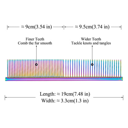 1pcs Meisha Stainless Steel Pet Comb Puppy Hair Fur Shedding Grooming Brush Animal Hair Removal Comb Dog Cleaning Comb D0002A
