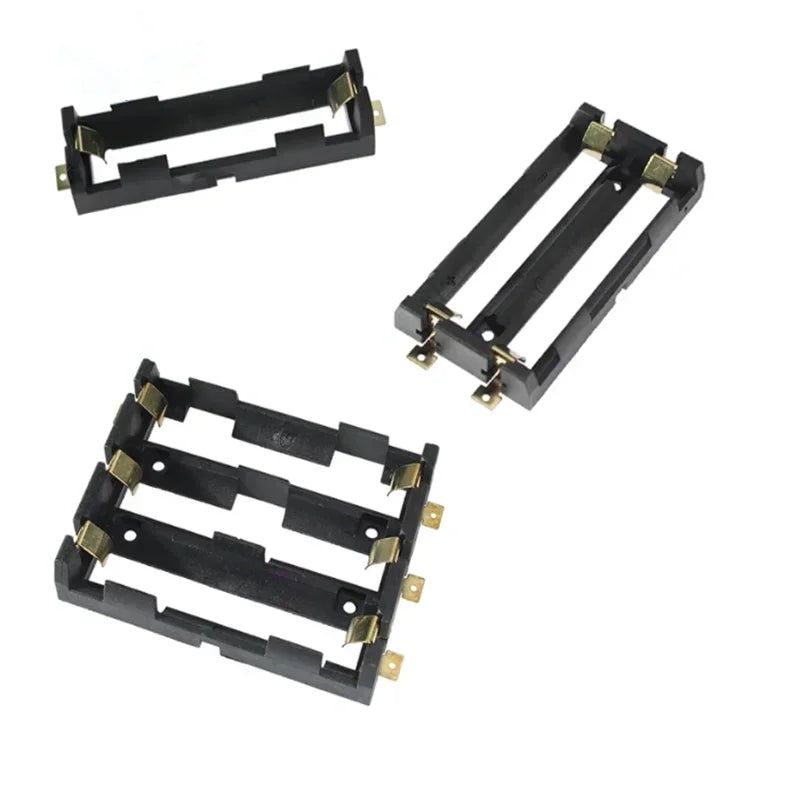 1x 2x 4x 18650 SMT Battery Holder 18650 3.7V Battery Box Storage Case Container Power Bank with Bronze Pins
