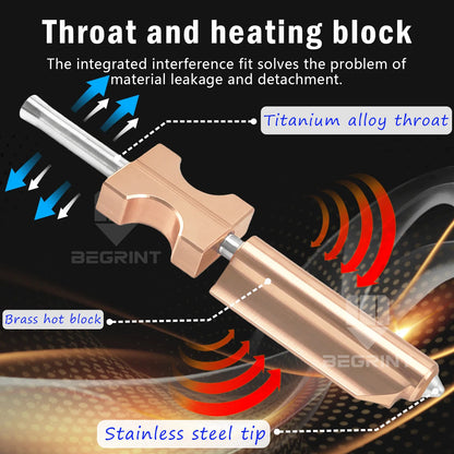 For FlashForge Ad5x Nozzle HTR 550°C Hardened 0.25 0.4 0.6 0.8 32mm³/s High Flow Ad5x Accessories Quick-Detachable Ad5x Hotend