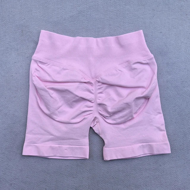 Shorts Women Seamless Yoga Shorts Scrunch Bum Gym Shorts Workout Low Waist Short Leggings Booty Stretch Running Shorts