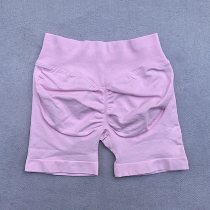 Shorts Women Seamless Yoga Shorts Scrunch Bum Gym Shorts Workout Low Waist Short Leggings Booty Stretch Running Shorts