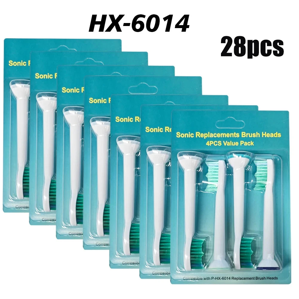 4-32pcs Electric Toothbrush Replacement Heads Compatible with Philips Sonicare Replacement Brush Heads Click-on Handles