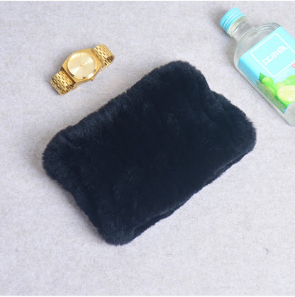 Women Handmade Stretch 100% Real Rabbit Fur Scarf Knit Genuine Rex Rabbit Fur Headbands Girls Natural Rabbit Fur Ring Scarves