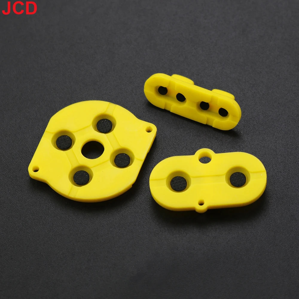 JCD 1set For Game Boy Color GBC Game Console Shell Housing Silicon Start Select Keypad Rubber Conductive Button A-B d-pad