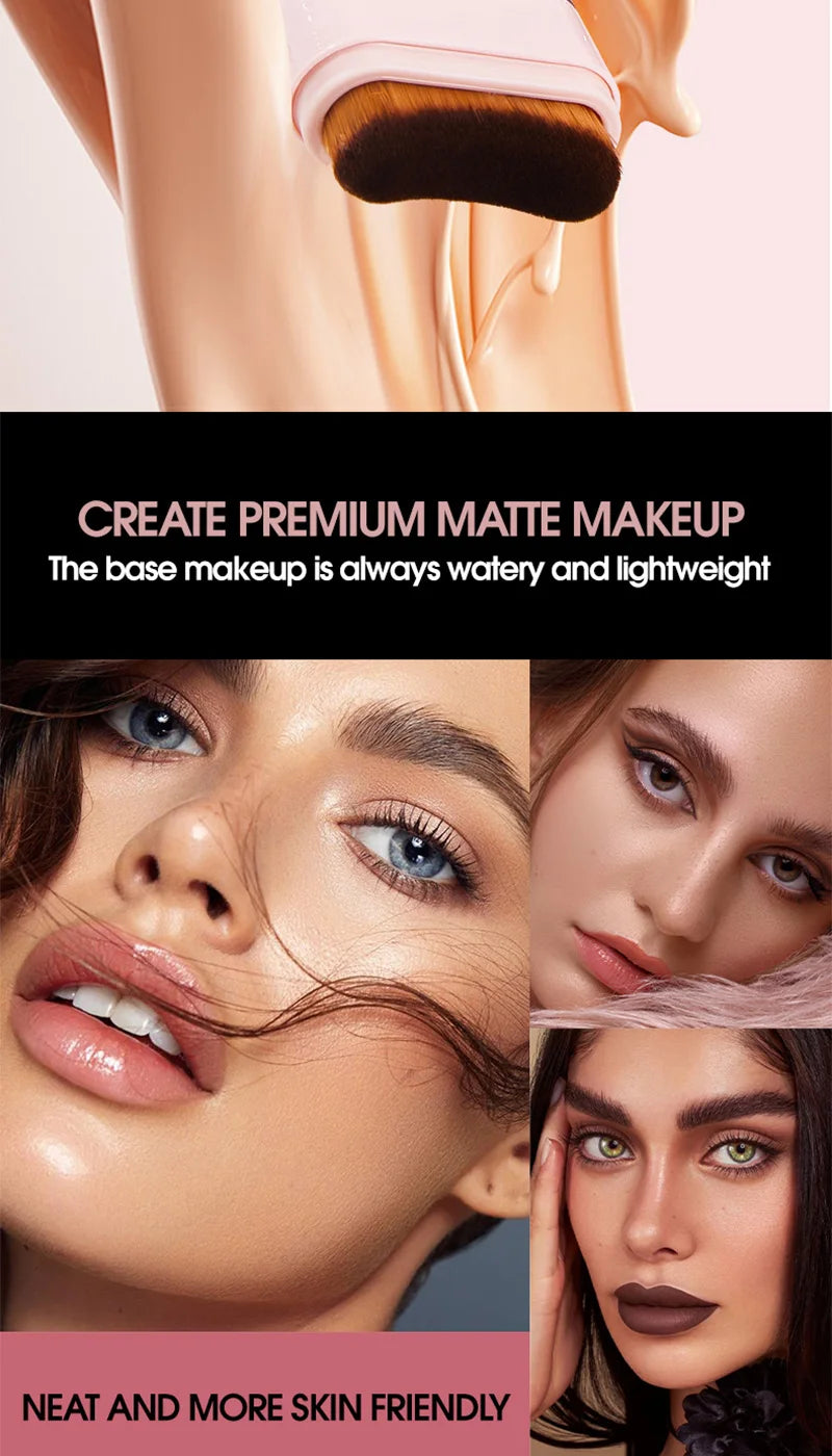 TVLV Concealing Foundation Stick: 5 Shades with Built-In Brush - Cream Finish, Lightweight and Waterproof Formula,