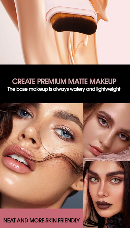 TVLV Concealing Foundation Stick: 5 Shades with Built-In Brush - Cream Finish, Lightweight and Waterproof Formula,