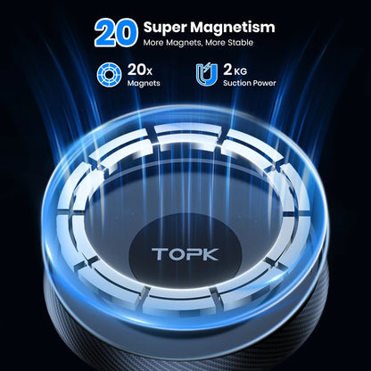 TOPK Magnetic Car Phone Holder for Magsafe Phone Mount ,Air Vent Car Phone Holder,Car Cradle for iPhone 15/14/13/12 Series