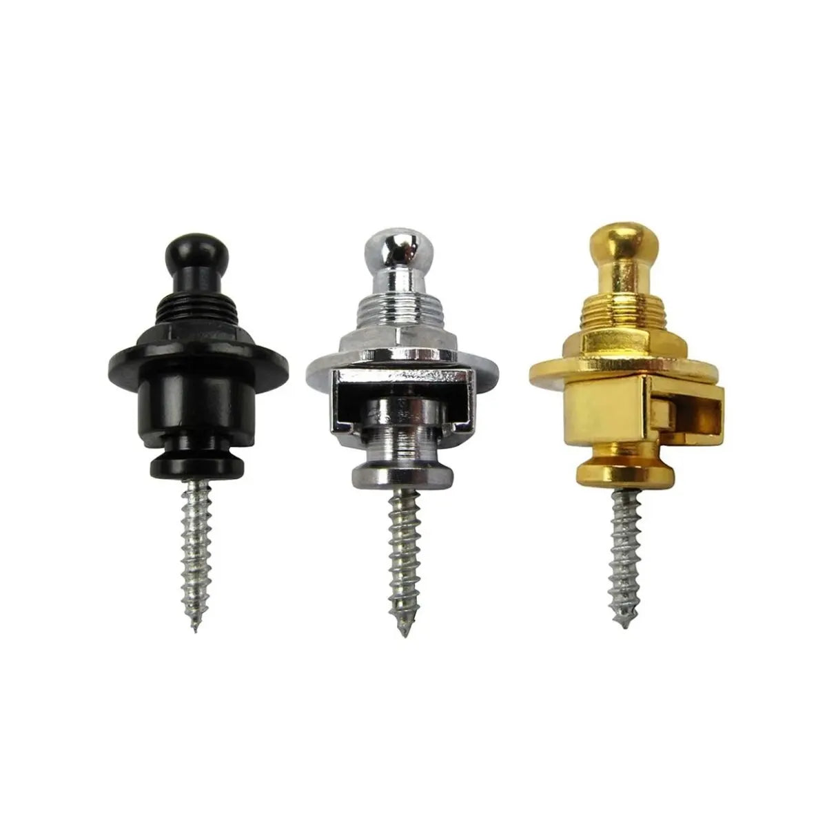 Guitar Strap Buttons Pins 1\2\4PCS 3 Color For Choose Premium Guitar Strap Locks Metal Security Strap Buttons Metal End Pins