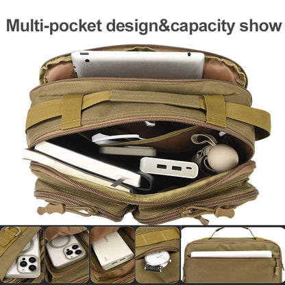 Trekking Tactical Handbags Shoulder Bag Camping for Man Hiking Travel Climbing Fishing Sling Crossbody Outdoor Weekend Molle Bag