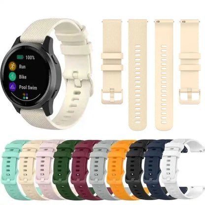Original Watch Band for Garmin Vivoactive 5 3 Venu 2 SQ Vivoactive 4 4S Forerunner 645 245m Silicone Strap Watchband Accessories