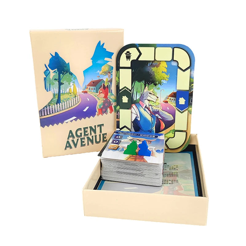 Agent Avenue Board Game English Version 2 Players Family Party Fun Tabletop Game for Friends