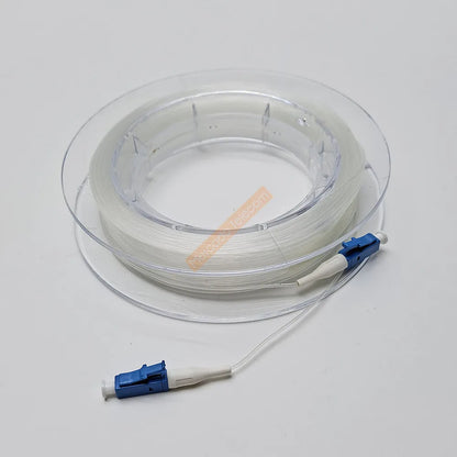 LC-LC Indoor transparent fiber optic cable G657A2 invisible LC/UPC singlemode single core jumper 20m 30m 50m
