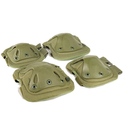 Outdoor Tactical Protective Gear 4pcs Knee Pads Elbow Pads For Cycling Mountaineering Hiking Outdoor Sports Protection