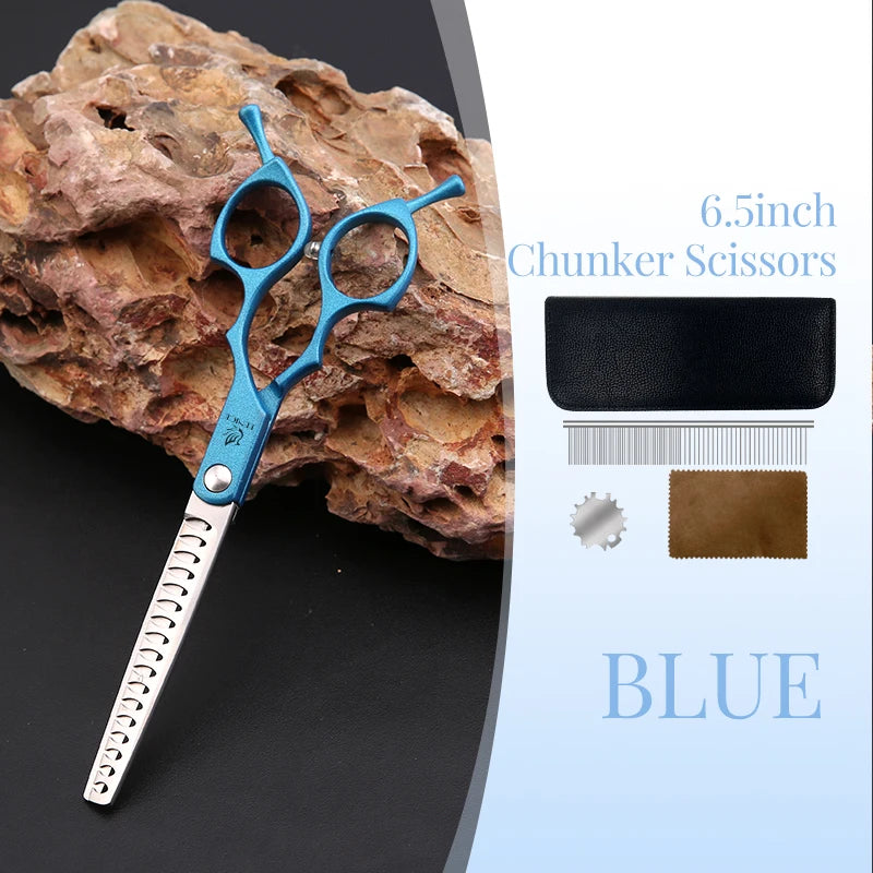 Fenice 6.5 Inch Professional Dog Grooming Scissors Set Kits Straight&Thinner&Curved Grooming Shears Tool Set tesoura wmark