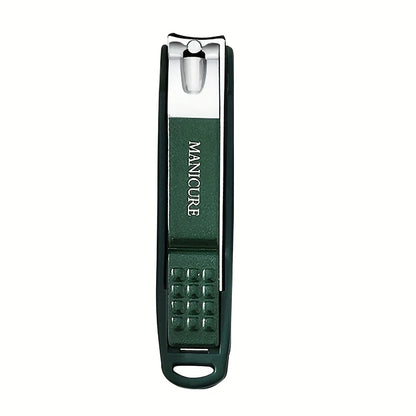 Stainless Steel Nail Clippers Manicure Tools Large Opening Nail Trimmer Anti Splash Design Sharp Edge Christmas Gift