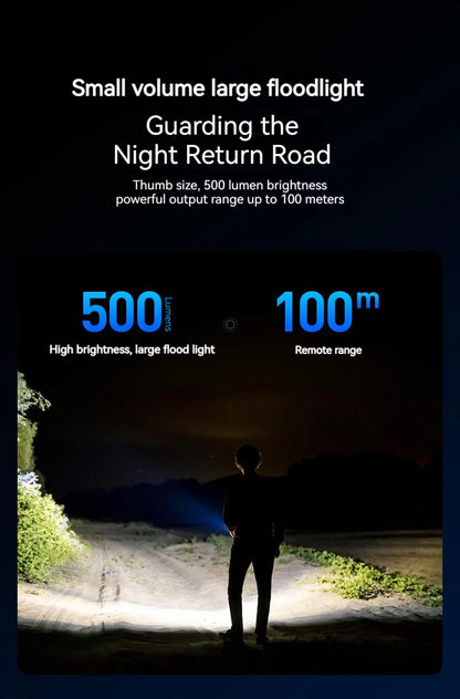 PHILIPS 2025 NEW SFL1121 EDC Flashlight LED Rechargeable Mini EDC Keychain Flashlights Camping Lamp For Hiking Self Defense